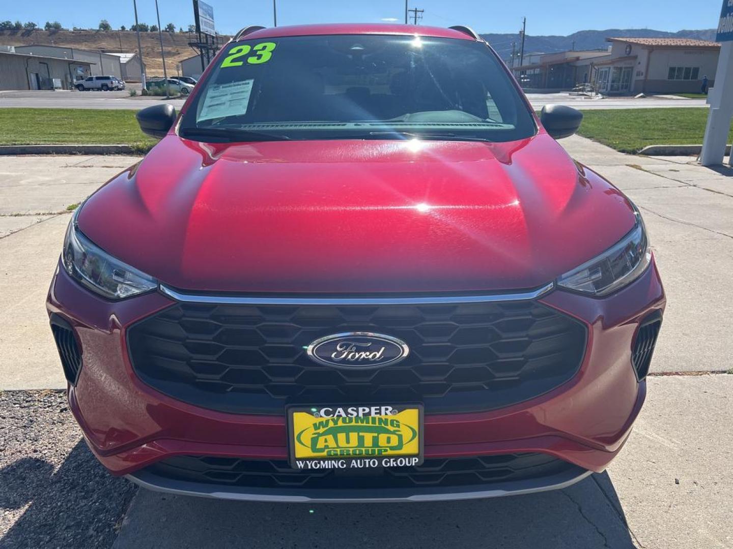 2023 maroon Ford Escape ST Line (1FMCU9MN3PU) with an 3 Cyl, 1.5L engine, Automatic transmission, located at 3030 CY Ave, Casper, WY, 82604, (307) 265-3830, 42.827816, -106.357483 - Photo#2