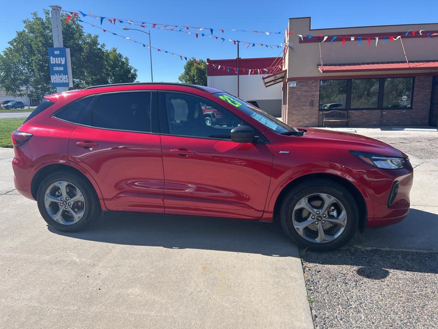 2023 maroon Ford Escape ST Line (1FMCU9MN3PU) with an 3 Cyl, 1.5L engine, Automatic transmission, located at 3030 CY Ave, Casper, WY, 82604, (307) 265-3830, 42.827816, -106.357483 - Photo#4