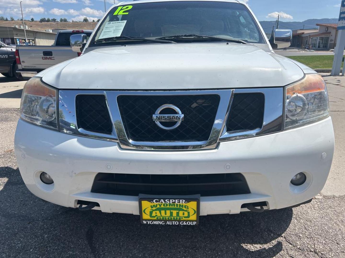 2012 White Nissan Armada PLATINUM (5N1BA0NE0CN) with an V8, 5.6L engine, Automatic transmission, located at 3030 CY Ave, Casper, WY, 82604, (307) 265-3830, 42.827816, -106.357483 - Photo#2