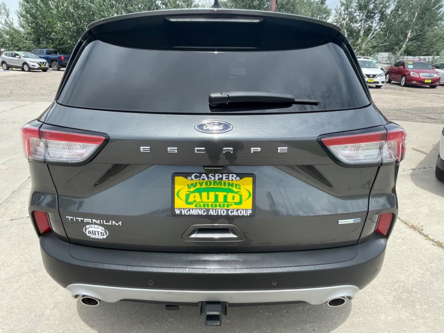 2020 GRAY /Tan FORD ESCAPE TITANIUM (1FMCU9J98LU) with an 2.0L engine, Automatic transmission, located at 3030 CY Ave, Casper, WY, 82604, (307) 265-3830, 42.827816, -106.357483 - Photo#4