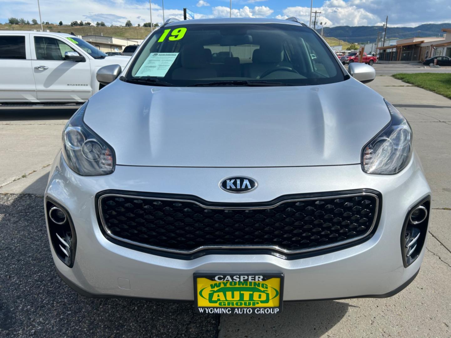 2019 Silver /Gray Kia Sportage LX AWD (KNDPMCAC4K7) with an 2.4L V6 DOHC 24V engine, 6A transmission, located at 3030 CY Ave, Casper, WY, 82604, (307) 265-3830, 42.827816, -106.357483 - Photo#2