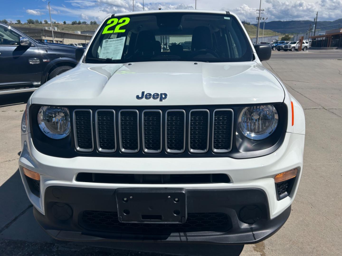 2022 White Jeep Renegade Sport (ZACNJDA19NP) with an L4, 1.3L engine, Automatic transmission, located at 3030 CY Ave, Casper, WY, 82604, (307) 265-3830, 42.827816, -106.357483 - Get ready to hit the road with confidence and style in this 2022 Jeep Renegade Sport! With just 14,924 miles, this reliable adventure companion is practically begging for new journeys. Powered by a spirited L4, 1.3L engine, and equipped with 4WD, this Renegade is perfect for tackling both city stree - Photo#1