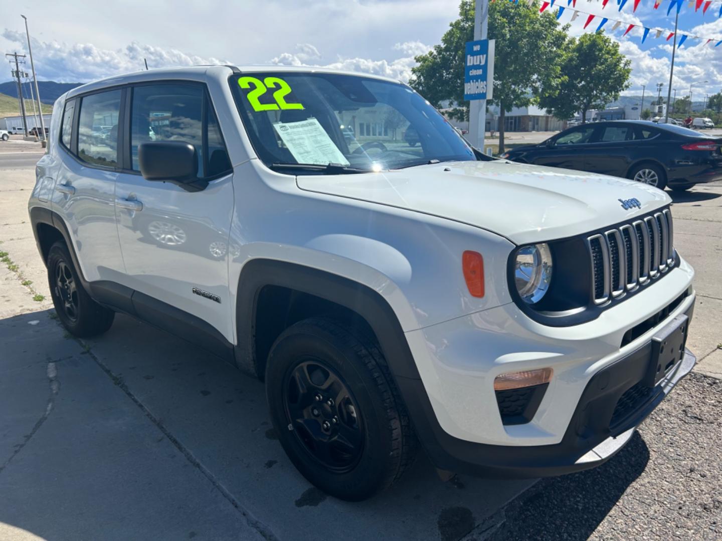 2022 White Jeep Renegade Sport (ZACNJDA19NP) with an L4, 1.3L engine, Automatic transmission, located at 3030 CY Ave, Casper, WY, 82604, (307) 265-3830, 42.827816, -106.357483 - Get ready to hit the road with confidence and style in this 2022 Jeep Renegade Sport! With just 14,924 miles, this reliable adventure companion is practically begging for new journeys. Powered by a spirited L4, 1.3L engine, and equipped with 4WD, this Renegade is perfect for tackling both city stree - Photo#2