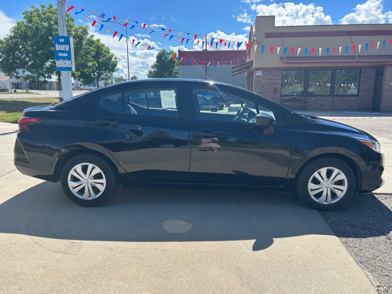 2022 BLACK /Black NISSAN VERSA S (3N1CN8DV0NL) with an 1.6L engine, Continuously Variable transmission, located at 3030 CY Ave, Casper, WY, 82604, (307) 265-3830, 42.827816, -106.357483 - Photo #5