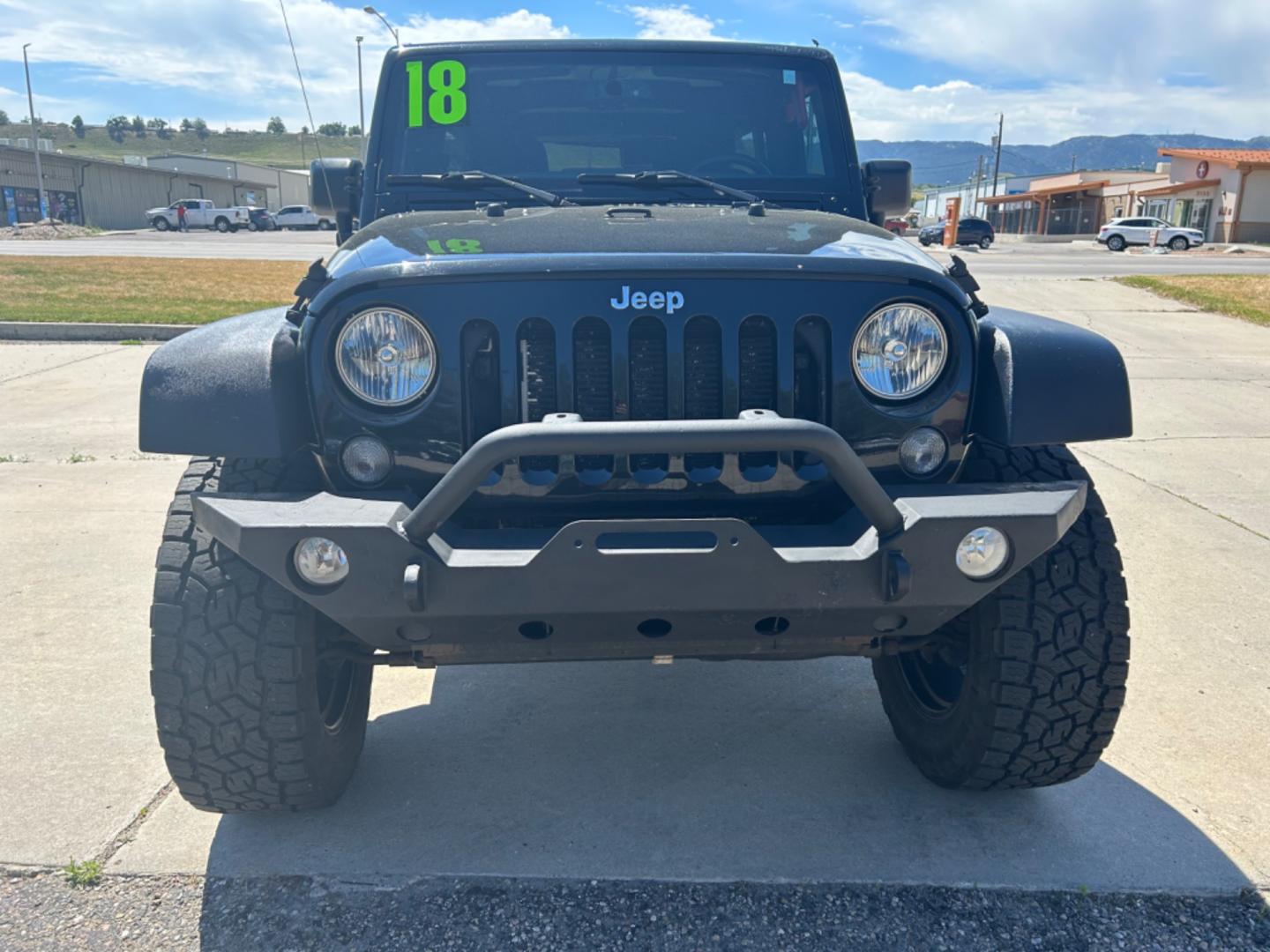 2018 BLACK /Black JEEP WRANGLER JK UNL SPORT (1C4BJWDG2JL) with an 3.6L engine, 6-Speed Manual transmission, located at 3030 CY Ave, Casper, WY, 82604, (307) 265-3830, 42.827816, -106.357483 - Photo#1