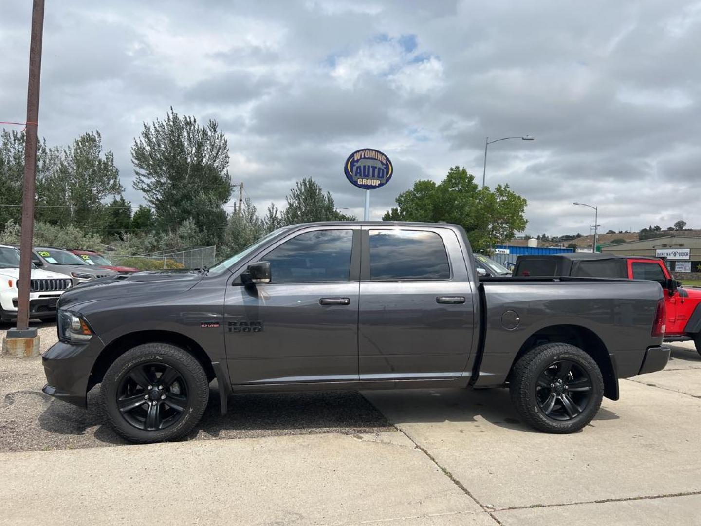 2017 gray Ram 1500 sport (1C6RR7MT3HS) with an V8, 5.7L engine, Automatic transmission, located at 3030 CY Ave, Casper, WY, 82604, (307) 265-3830, 42.827816, -106.357483 - Photo#0