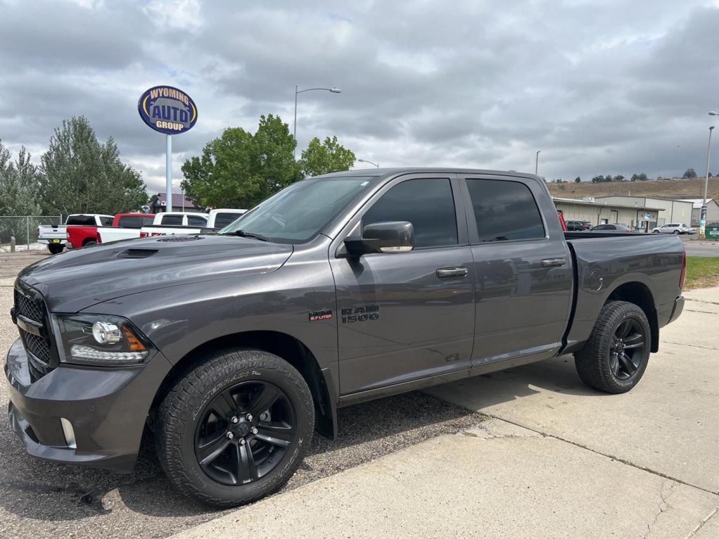 2017 gray Ram 1500 sport (1C6RR7MT3HS) with an V8, 5.7L engine, Automatic transmission, located at 3030 CY Ave, Casper, WY, 82604, (307) 265-3830, 42.827816, -106.357483 - Photo#1