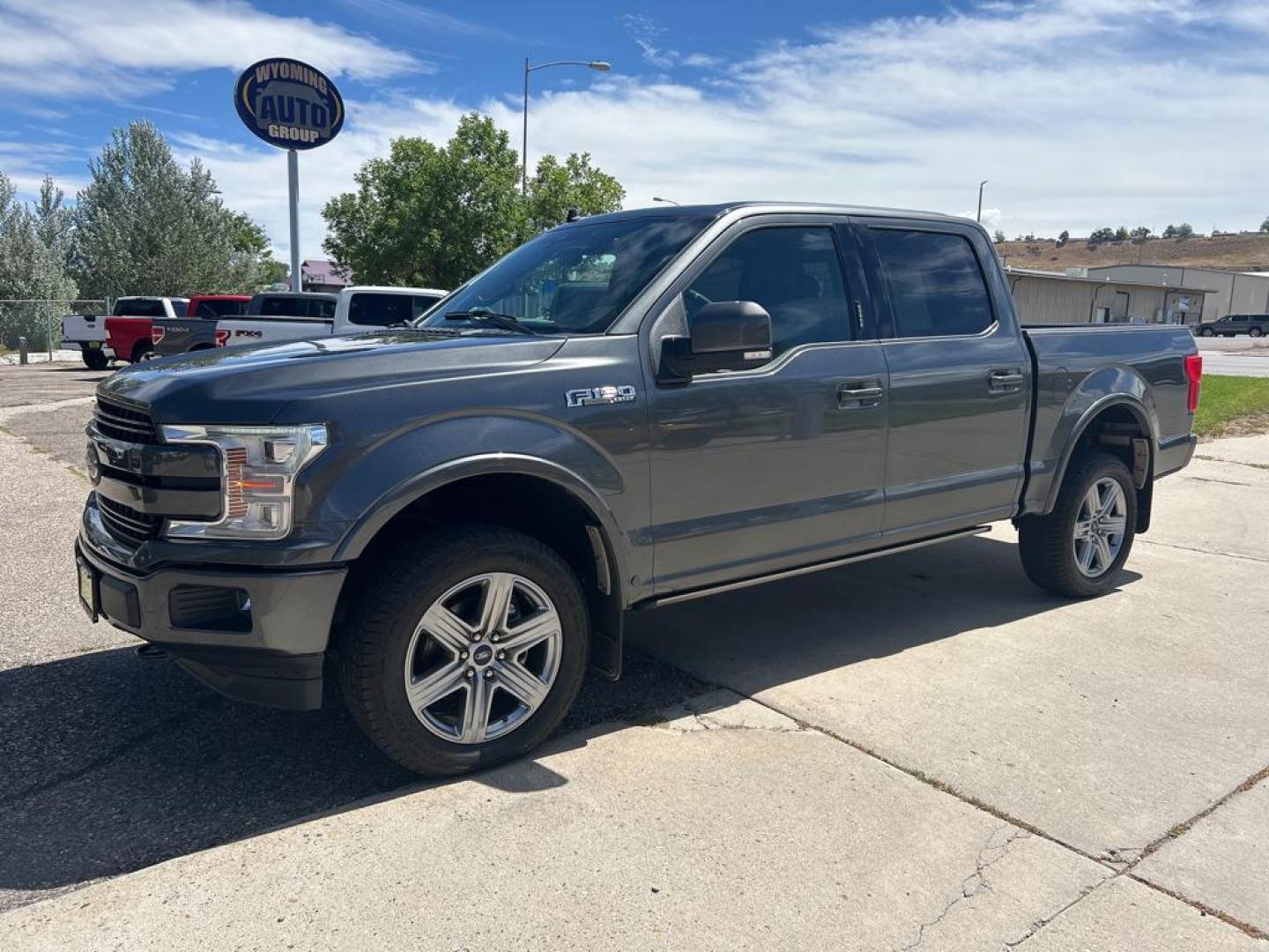 2019 gray Ford F-150 lariat (1FTEW1E48KF) with an V6, 3.5L engine, Automatic transmission, located at 3030 CY Ave, Casper, WY, 82604, (307) 265-3830, 42.827816, -106.357483 - Photo#1