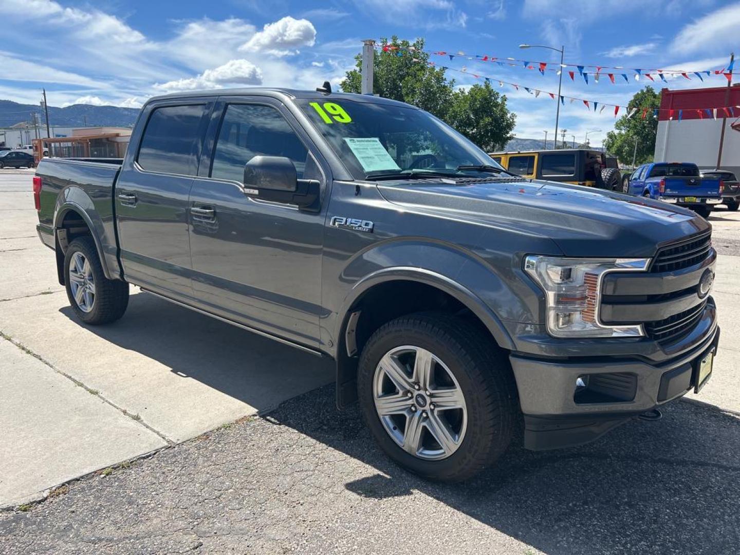 2019 gray Ford F-150 lariat (1FTEW1E48KF) with an V6, 3.5L engine, Automatic transmission, located at 3030 CY Ave, Casper, WY, 82604, (307) 265-3830, 42.827816, -106.357483 - Photo#3