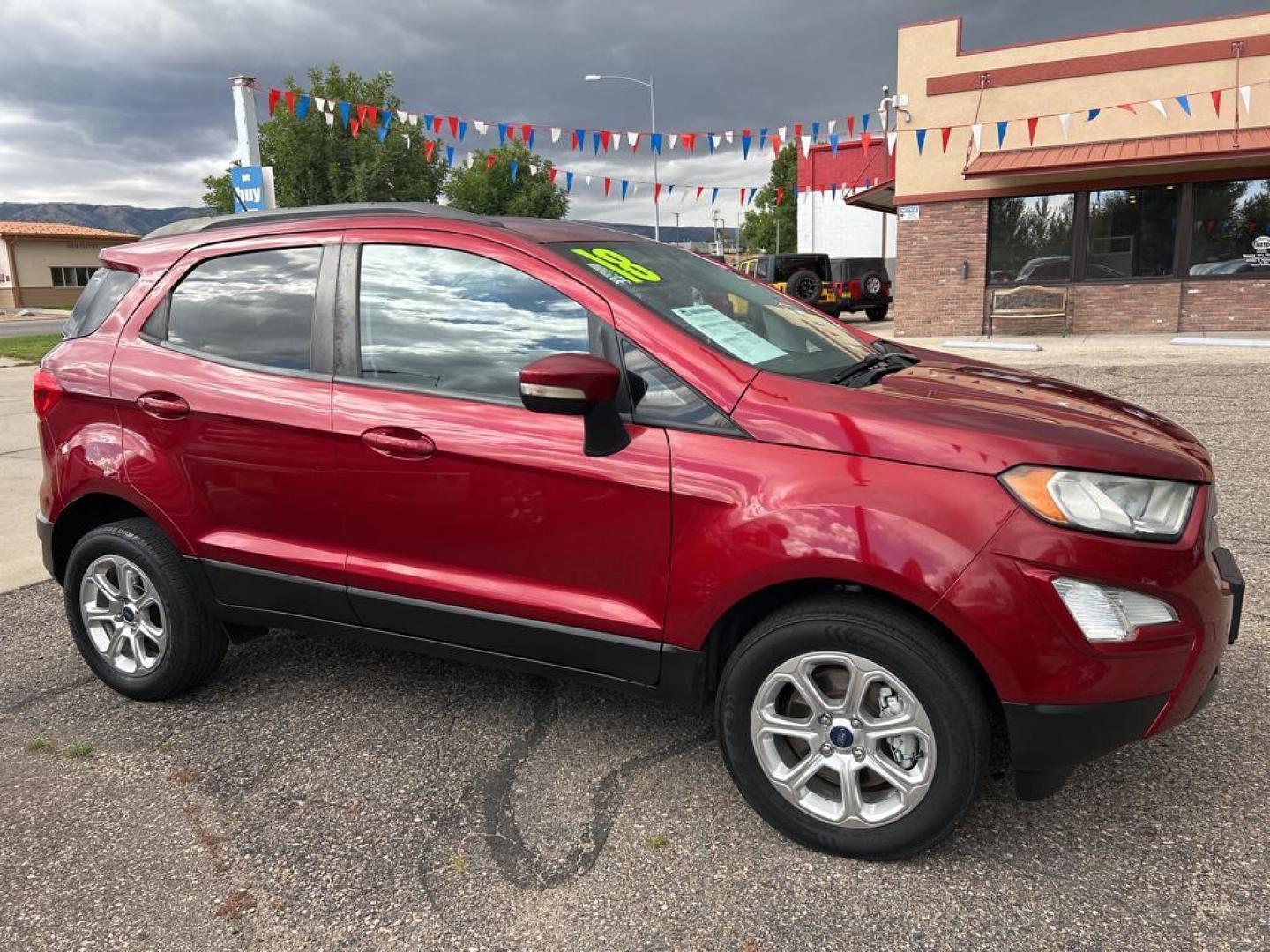 2018 red Ford Ecosport SE (MAJ6P1ULXJC) with an 4 Cyl, 2.0L engine, Automatic transmission, located at 3030 CY Ave, Casper, WY, 82604, (307) 265-3830, 42.827816, -106.357483 - Photo#3