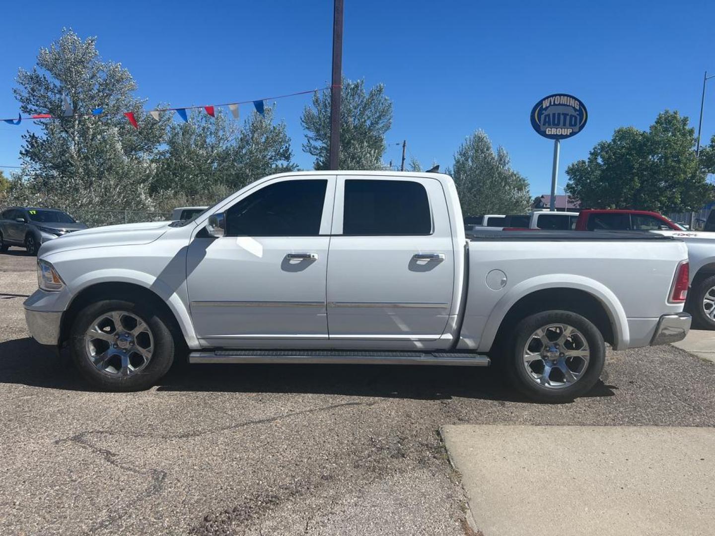 2017 white Ram 1500 Laramie (1C6RR7NT5HS) with an V8, 5.7L engine, Automatic transmission, located at 3030 CY Ave, Casper, WY, 82604, (307) 265-3830, 42.827816, -106.357483 - Photo#0