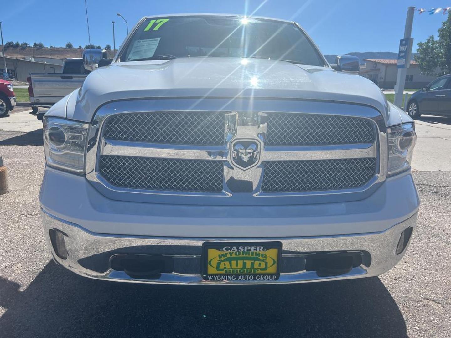 2017 white Ram 1500 Laramie (1C6RR7NT5HS) with an V8, 5.7L engine, Automatic transmission, located at 3030 CY Ave, Casper, WY, 82604, (307) 265-3830, 42.827816, -106.357483 - Photo#2