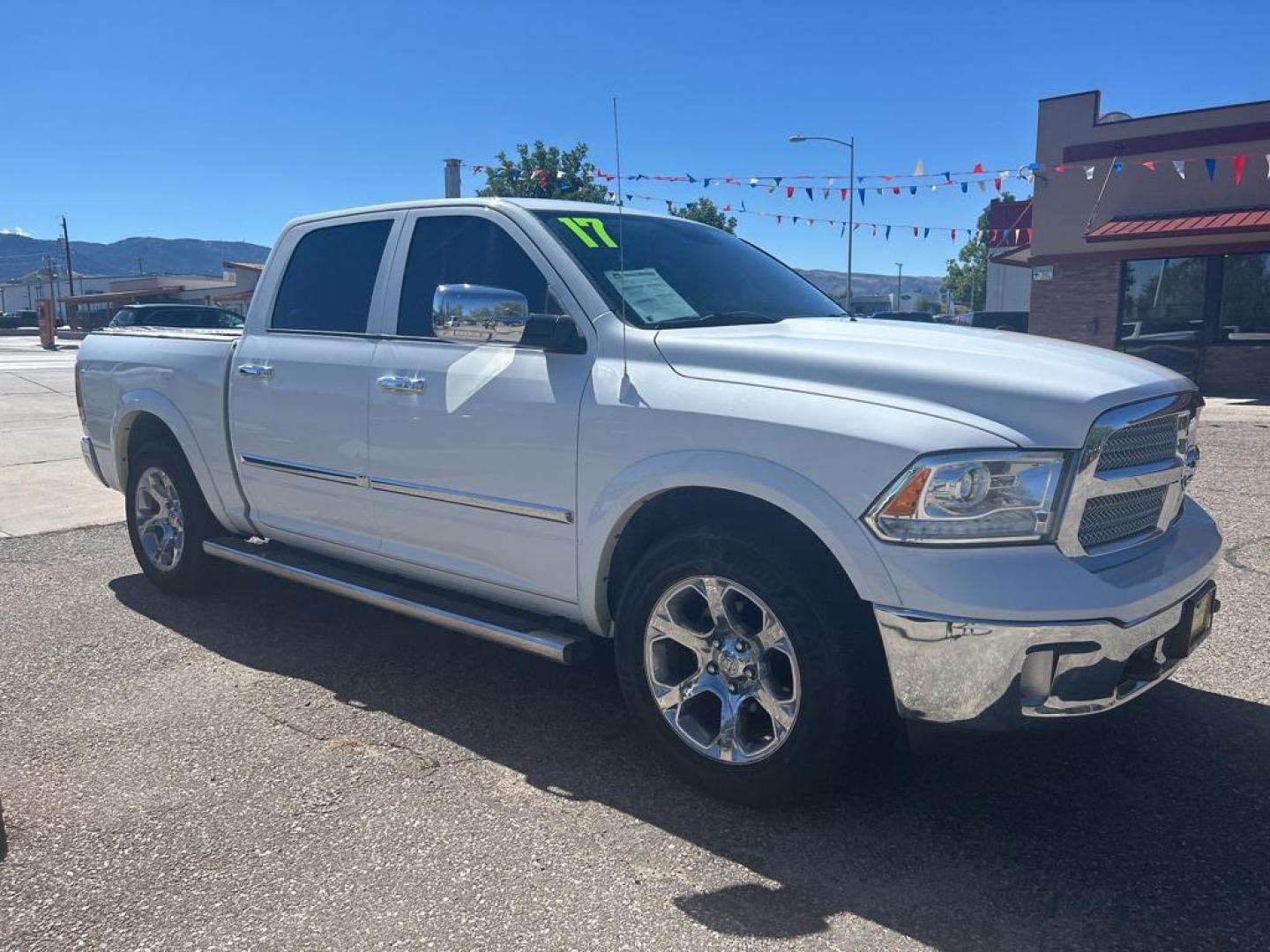 2017 white Ram 1500 Laramie (1C6RR7NT5HS) with an V8, 5.7L engine, Automatic transmission, located at 3030 CY Ave, Casper, WY, 82604, (307) 265-3830, 42.827816, -106.357483 - Photo#3