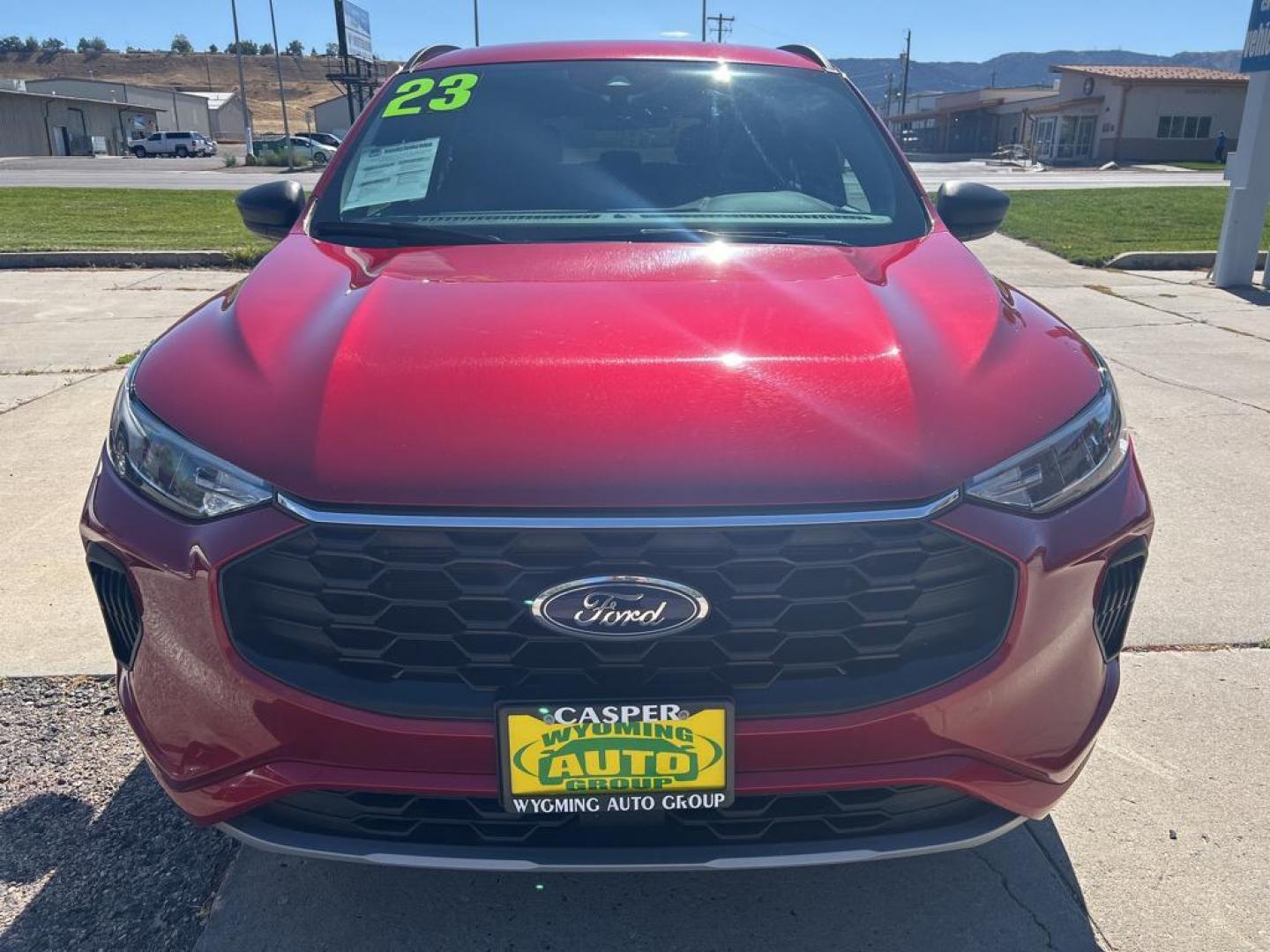 2023 maroon Ford Escape ST Line (1FMCU9MN3PU) with an 3 Cyl, 1.5L engine, Automatic transmission, located at 3030 CY Ave, Casper, WY, 82604, (307) 265-3830, 42.827816, -106.357483 - Discover the exceptional value and performance of the 2023 Ford Escape ST Line, now available at our dealership. This sleek and stylish SUV, with only 33,682 miles, offers a perfect blend of comfort, technology, and capability for both city and off-road adventures. Its powerful yet efficient 3-cylin - Photo#2