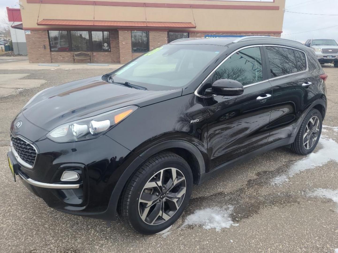 2020 Black Kia Sportage EX AWD (KNDPNCAC4L7) with an 4 Cyl, 2.4L engine, Automatic transmission, located at 3030 CY Ave, Casper, WY, 82604, (307) 265-3830, 42.827816, -106.357483 - Photo#0