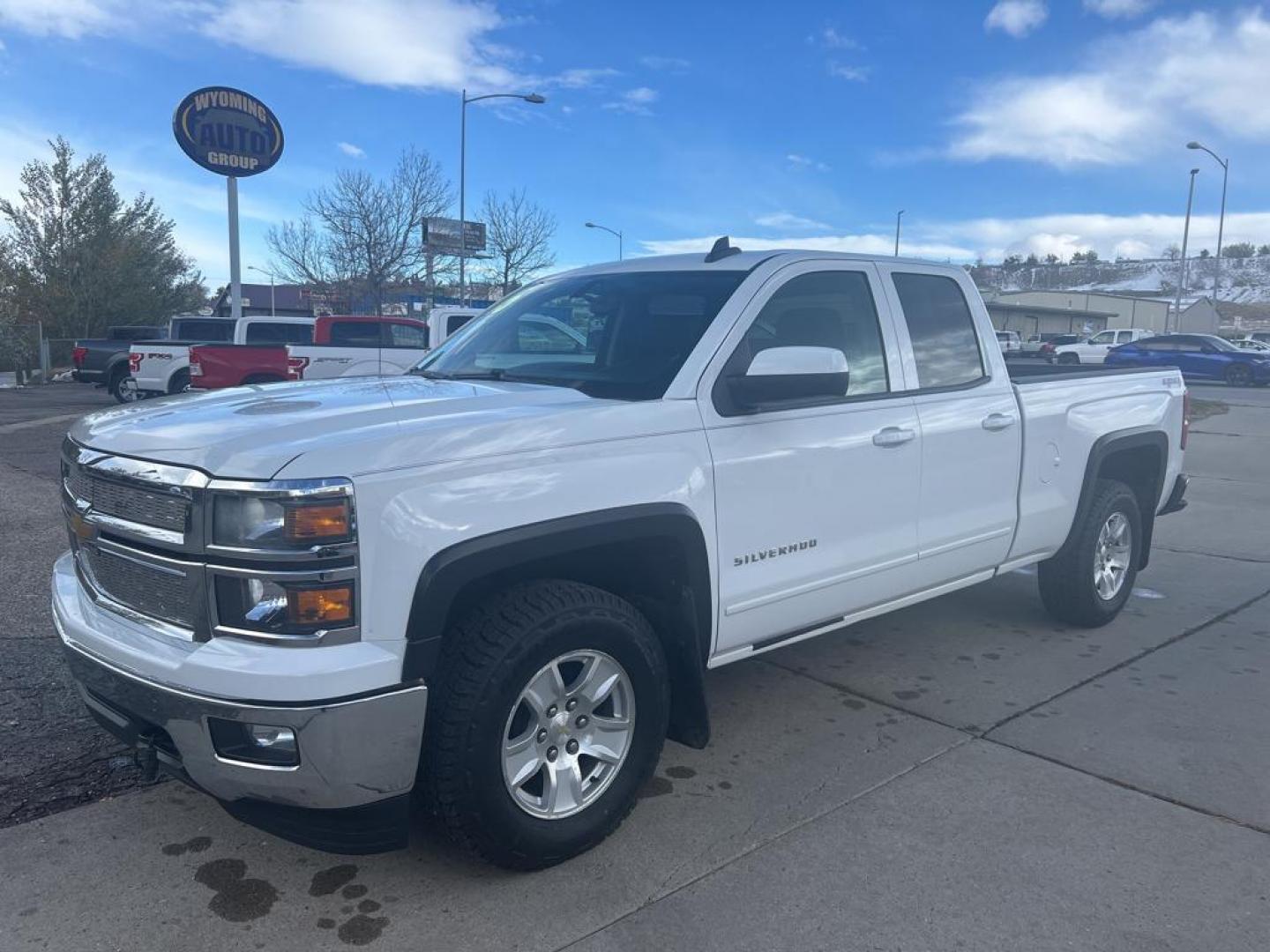 2015 white Chevrolet Silverado LT (1GCVKREC8FZ) with an V8, 5.3L engine, Automatic transmission, located at 3030 CY Ave, Casper, WY, 82604, (307) 265-3830, 42.827816, -106.357483 - Photo#1