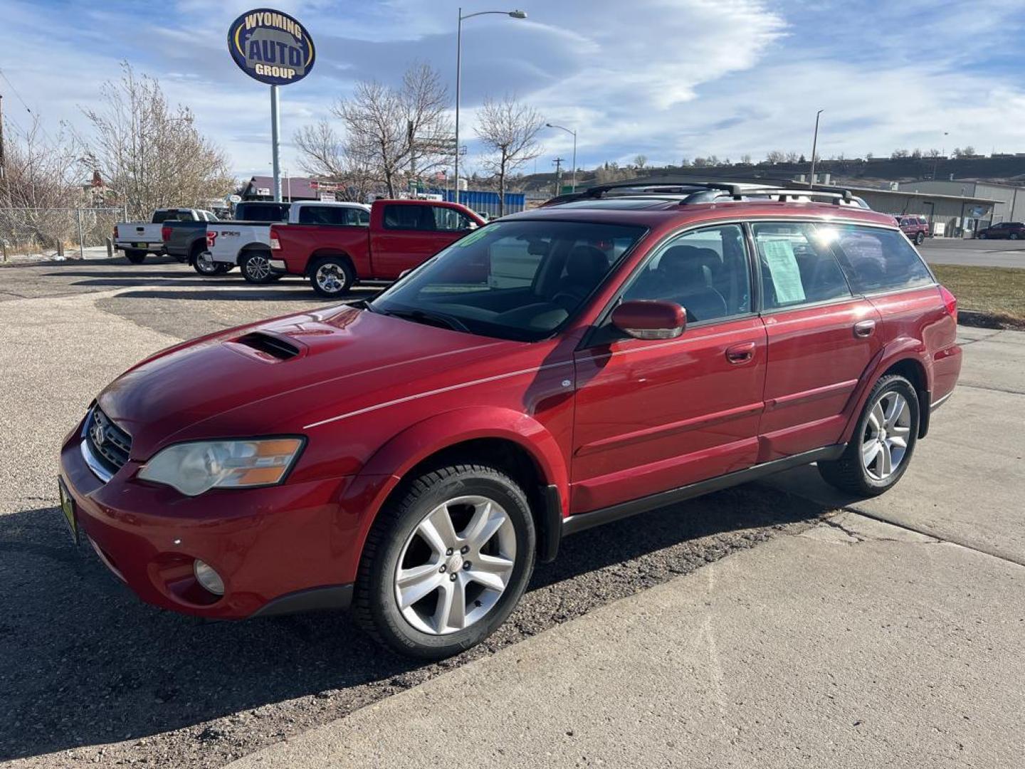 2006 maroon Subaru Outback XT Limited (4S4BP67C866) with an 4 Cyl, 2.5L engine, 5 Speed Manual transmission, located at 3030 CY Ave, Casper, WY, 82604, (307) 265-3830, 42.827816, -106.357483 - Photo#1