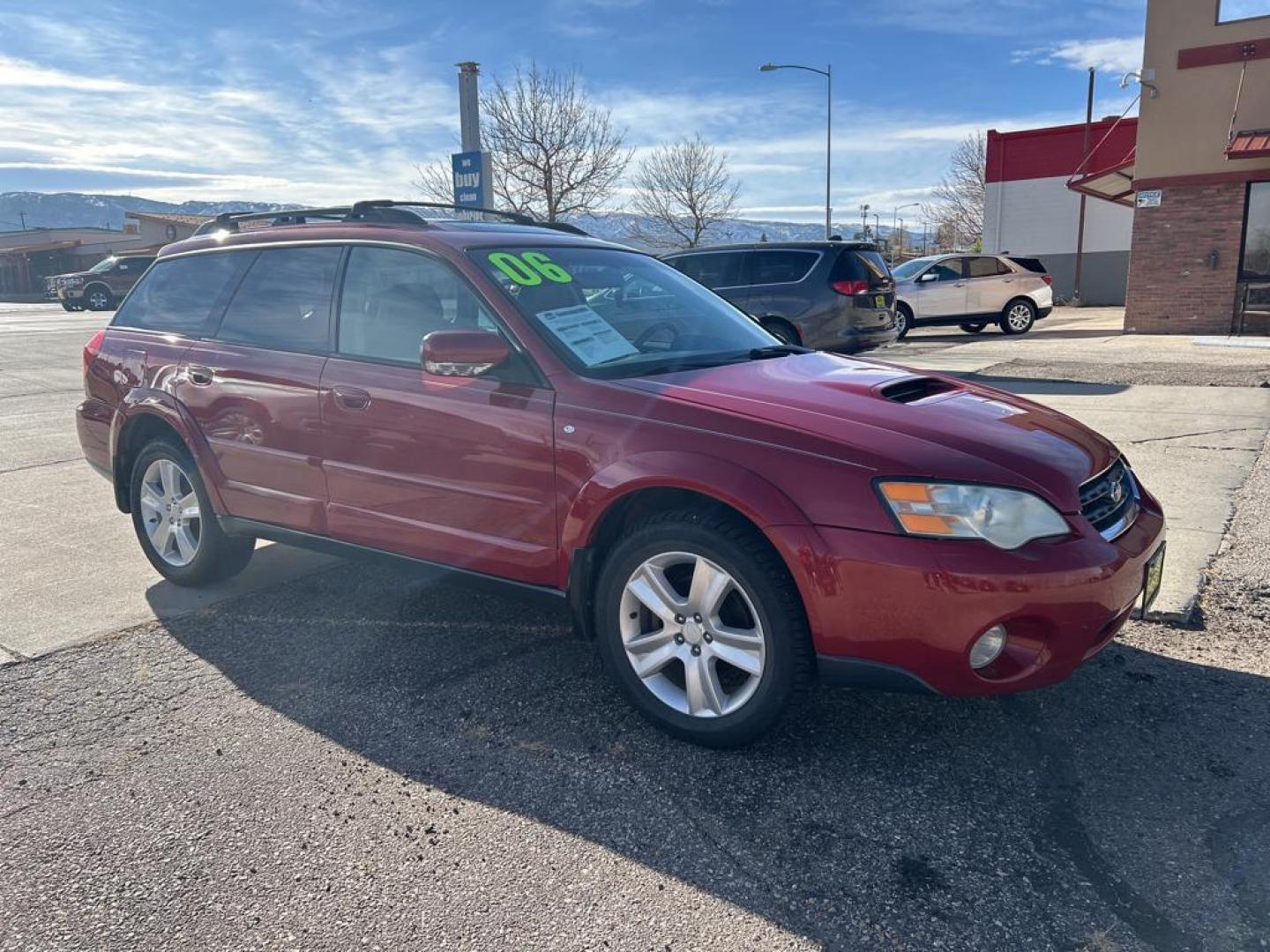 2006 maroon Subaru Outback XT Limited (4S4BP67C866) with an 4 Cyl, 2.5L engine, 5 Speed Manual transmission, located at 3030 CY Ave, Casper, WY, 82604, (307) 265-3830, 42.827816, -106.357483 - Photo#3