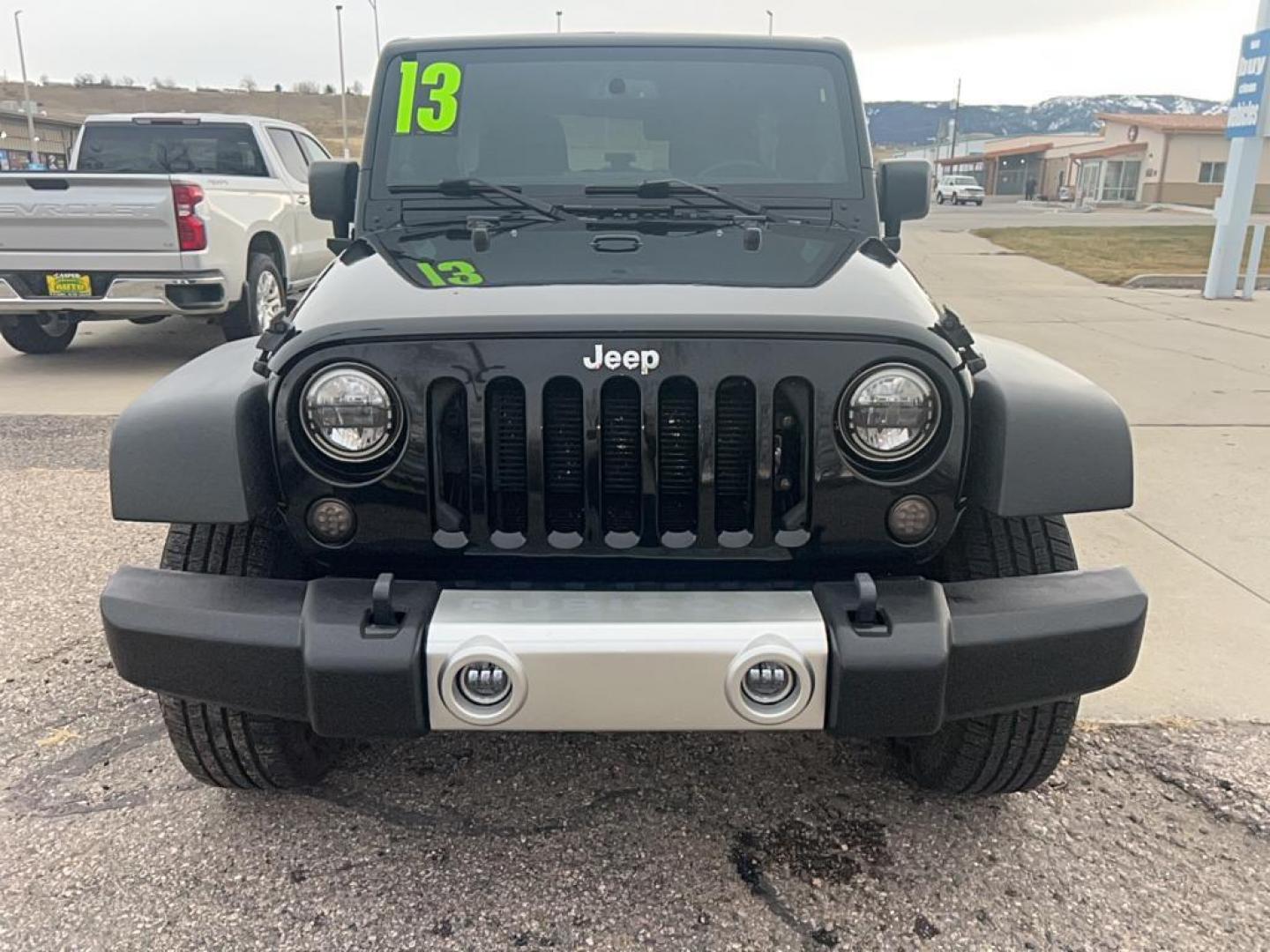 2013 black Jeep Wrangler Unlimited Rubicon (1C4HJWFG6DL) with an V6, 3.6L engine, Automatic transmission, located at 3030 CY Ave, Casper, WY, 82604, (307) 265-3830, 42.827816, -106.357483 - Photo#2