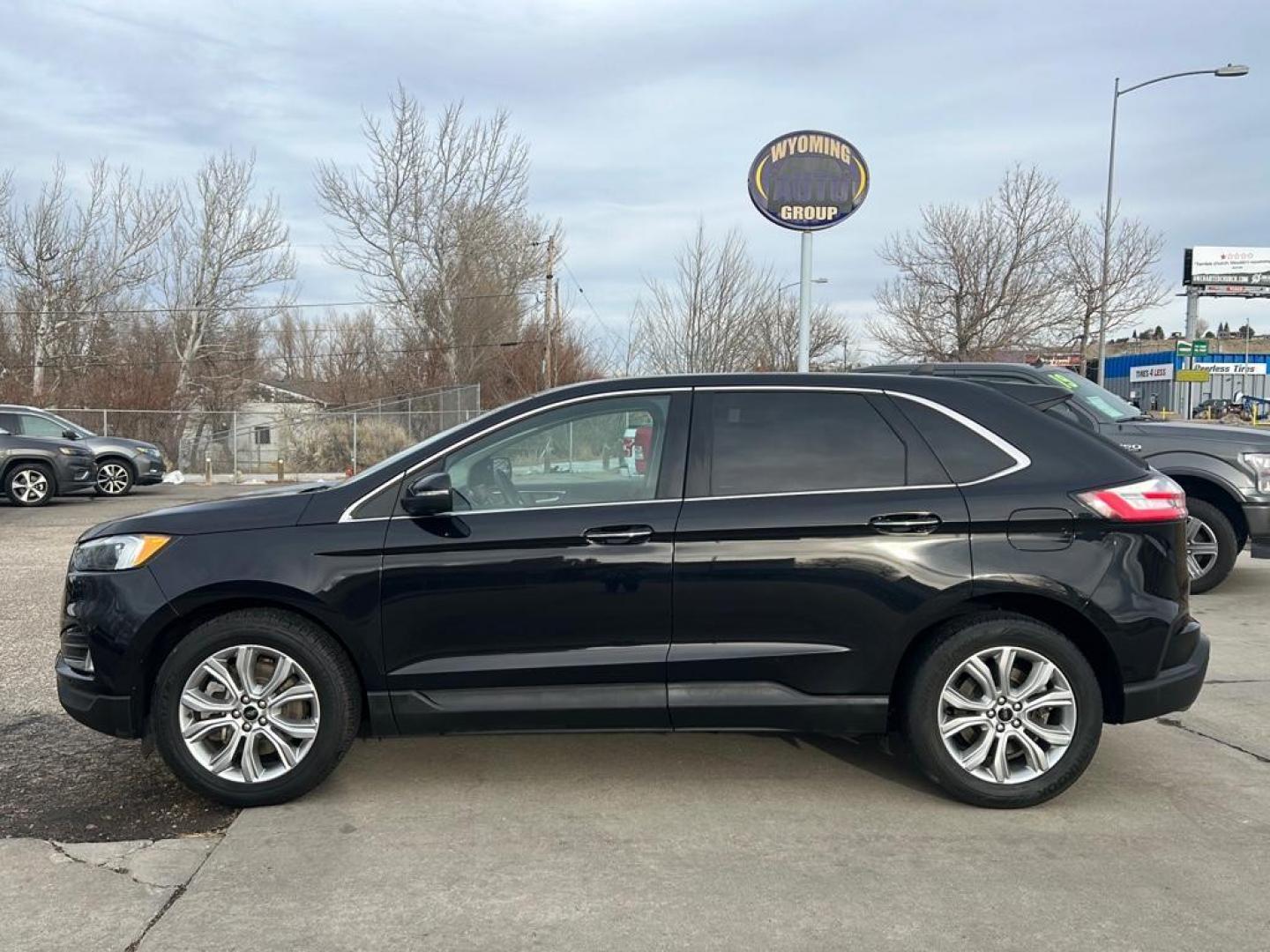 2022 Black Ford Edge Titanium (2FMPK4K92NB) with an 4 Cyl, 2.0L engine, Automatic transmission, located at 3030 CY Ave, Casper, WY, 82604, (307) 265-3830, 42.827816, -106.357483 - Photo#0