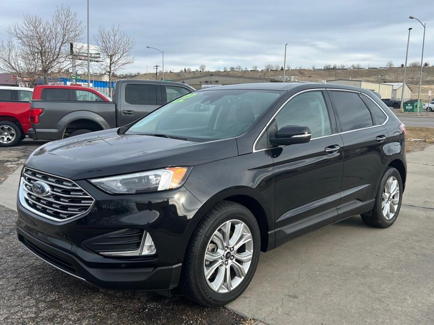 2022 Black Ford Edge Titanium (2FMPK4K92NB) with an 4 Cyl, 2.0L engine, Automatic transmission, located at 3030 CY Ave, Casper, WY, 82604, (307) 265-3830, 42.827816, -106.357483 - Photo#1