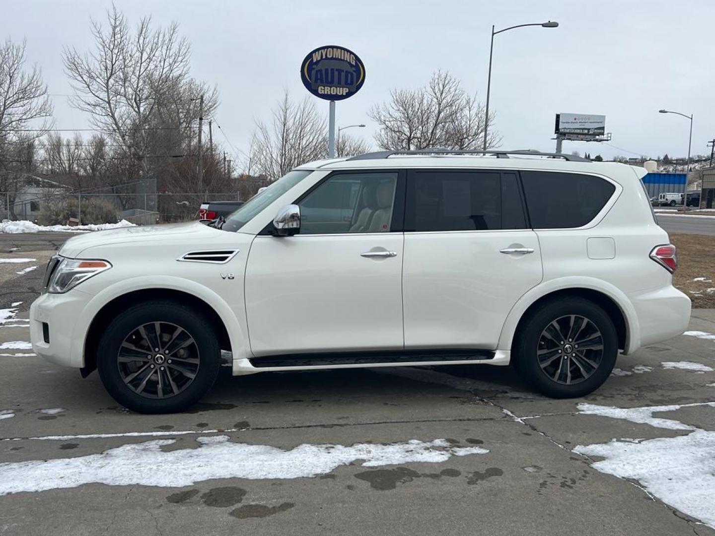 2020 White Nissan Armada Platinum AWD (JN8AY2NE9L9) with an V8, 5.6L engine, Automatic transmission, located at 3030 CY Ave, Casper, WY, 82604, (307) 265-3830, 42.827816, -106.357483 - Photo#0