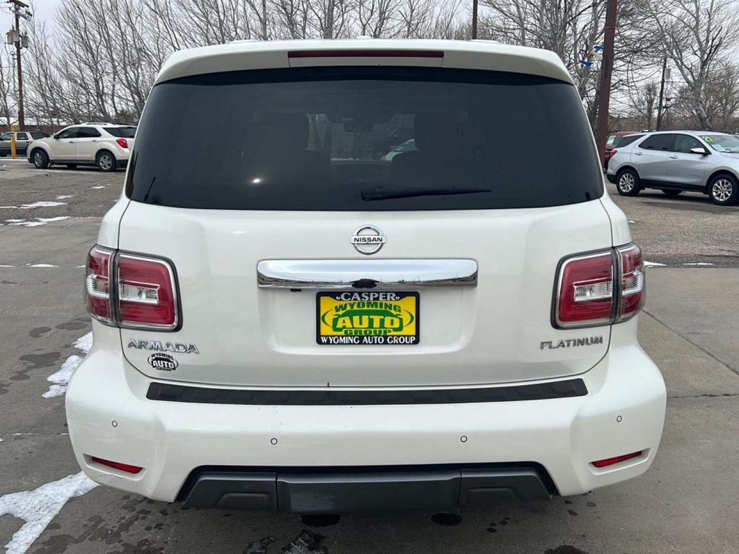 2020 White Nissan Armada Platinum AWD (JN8AY2NE9L9) with an V8, 5.6L engine, Automatic transmission, located at 3030 CY Ave, Casper, WY, 82604, (307) 265-3830, 42.827816, -106.357483 - Photo#5